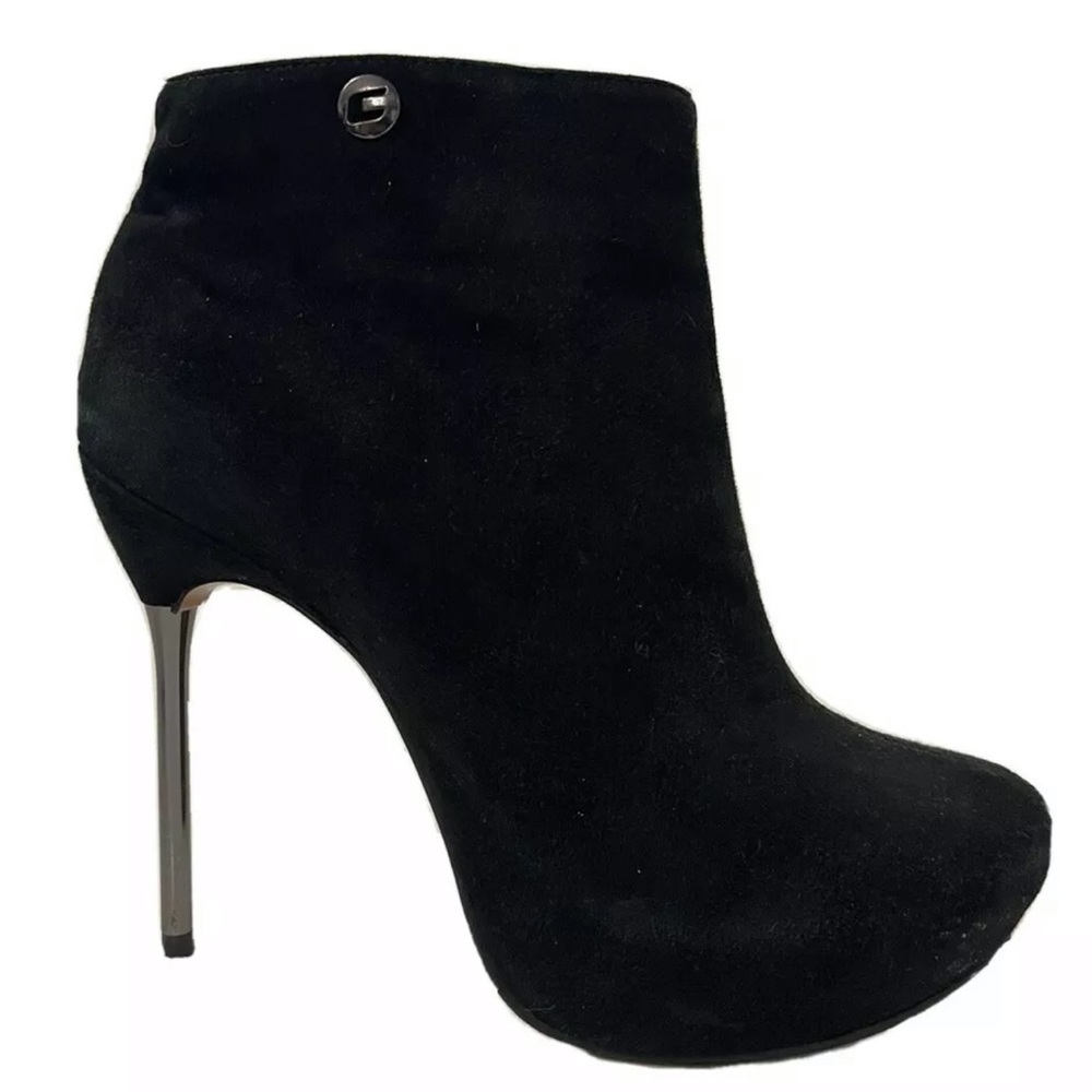 Carmim High Heel Black Leather Sz 6.5 US Brazilian
